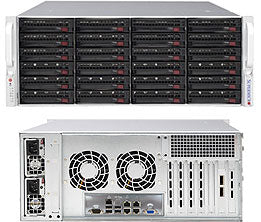 SSG-6048R-E1CR24L - Supermicro SUPER SERVER-INTEL, X10DRH-IT, CSE-846BTS-R920BP, BLACK