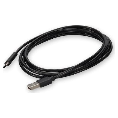 USBEXTAC5M - AddOn Networks ADDON 5M USB 2.0 (A) MALE TO USB 2.0 (C) MALE BLACK CABLE