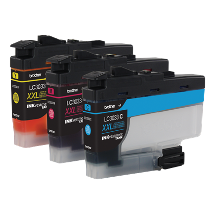 LC30333PKS - Brother Super High Yield Ink CartridgeCombo Cyan/Magenta