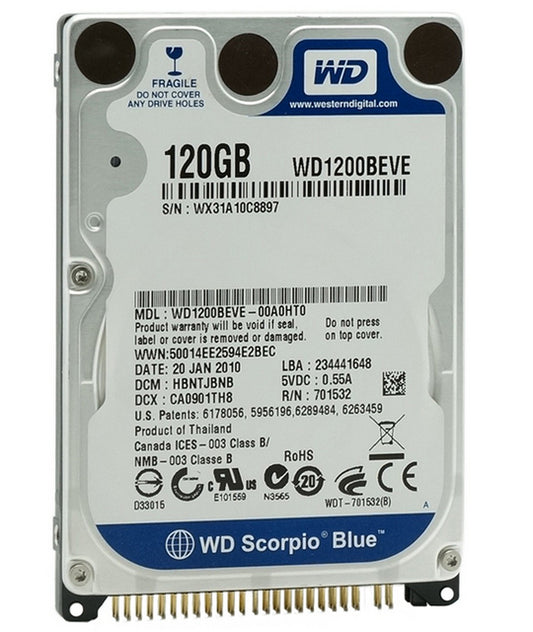 Western Digital 120GB 2.5" EIDE 2.5" EIDE/ATA