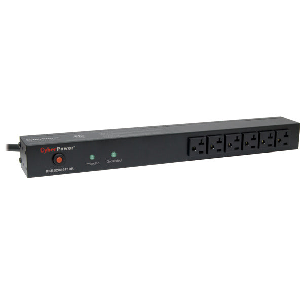 CyberPower RKBS20S6F10R surge protector Black 16 AC outlet(s) 120 V 179.9" (4.57 m)