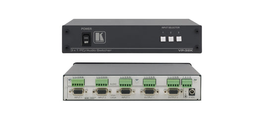 VP-32K - Kramer Electronics 3X1:2 XGA AUDIO SWITCHER DA