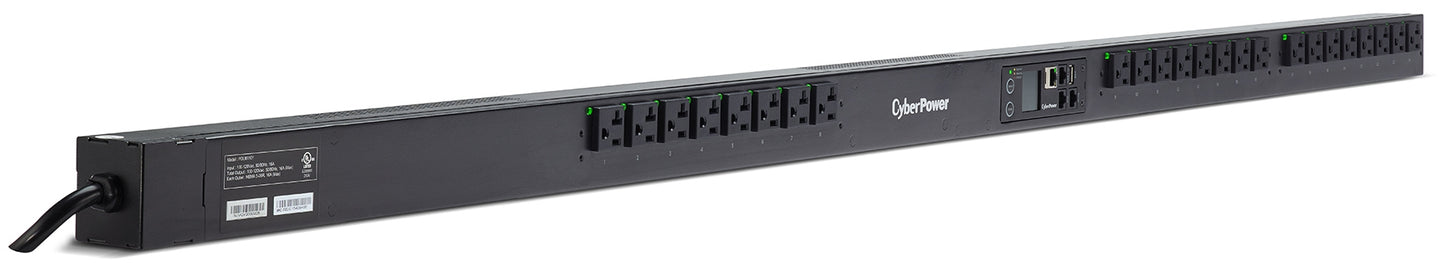 CyberPower PDU41101 power distribution unit (PDU) 24 AC outlet(s) 0U Black