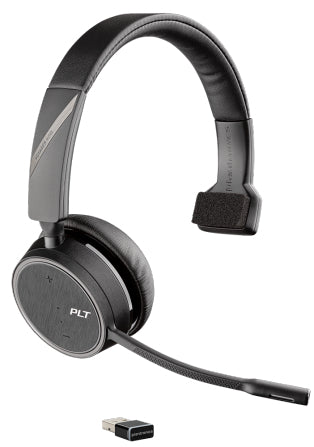 POLY Voyager 4210 UC Headset Wireless Head-band Office/Call center Bluetooth Black