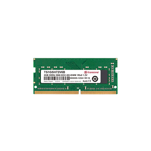 Transcend TS1GSH72V6B memory module 8 GB 1 x 8 GB DDR4 2666 MHz ECC