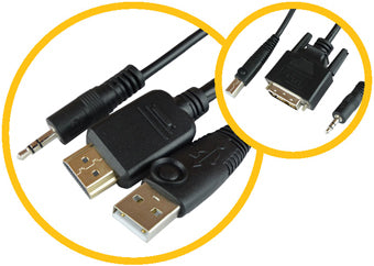 RSS-CBL-HDMI:1.8M KVM DUALLINK COMBO CABLE,HDMI+USB+AUDIO