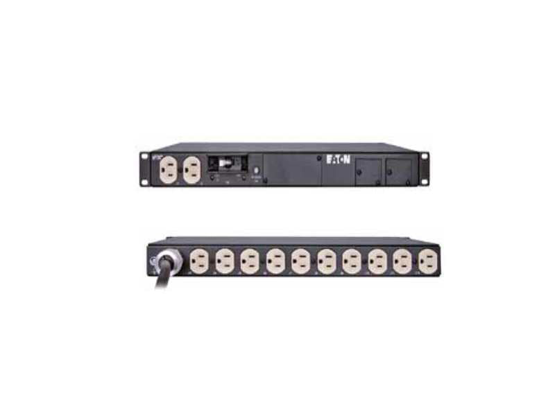 Eaton PW102BA1U158 power distribution unit (PDU) 12 AC outlet(s) 1U Black