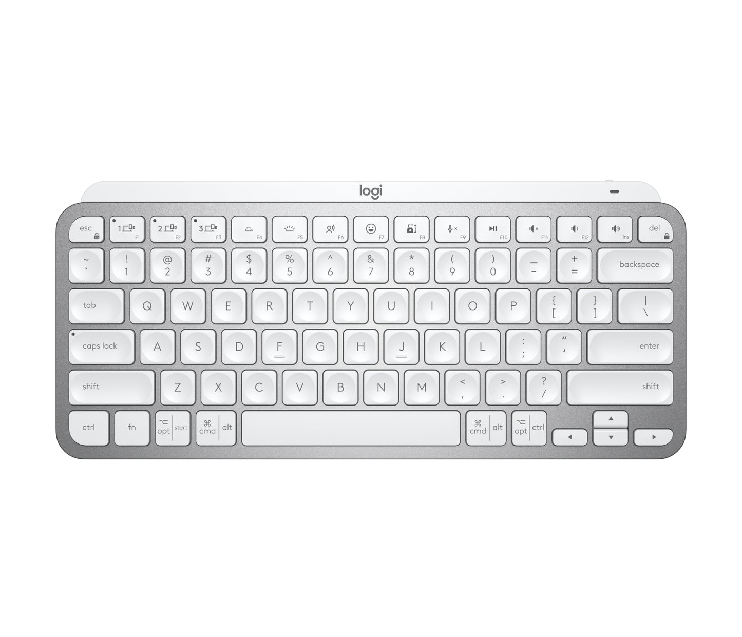 Logitech MX Keys Mini for Business keyboard RF Wireless + Bluetooth QWERTY US English Aluminum, White