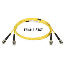 OS2 9/125 SINGLEMODE FIBER OPTIC PATCH CABLE - OFNR PVC, ST TO LC, YELLOW, 30-M