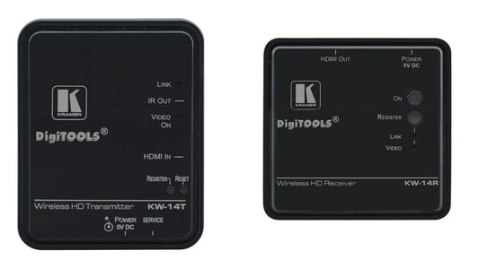 Kramer Electronics THE KW-14T AND KW-14R ARE A HIGH-DEFINITION, WIRELESS, HDMI TRANSMITTER/RECEIVER