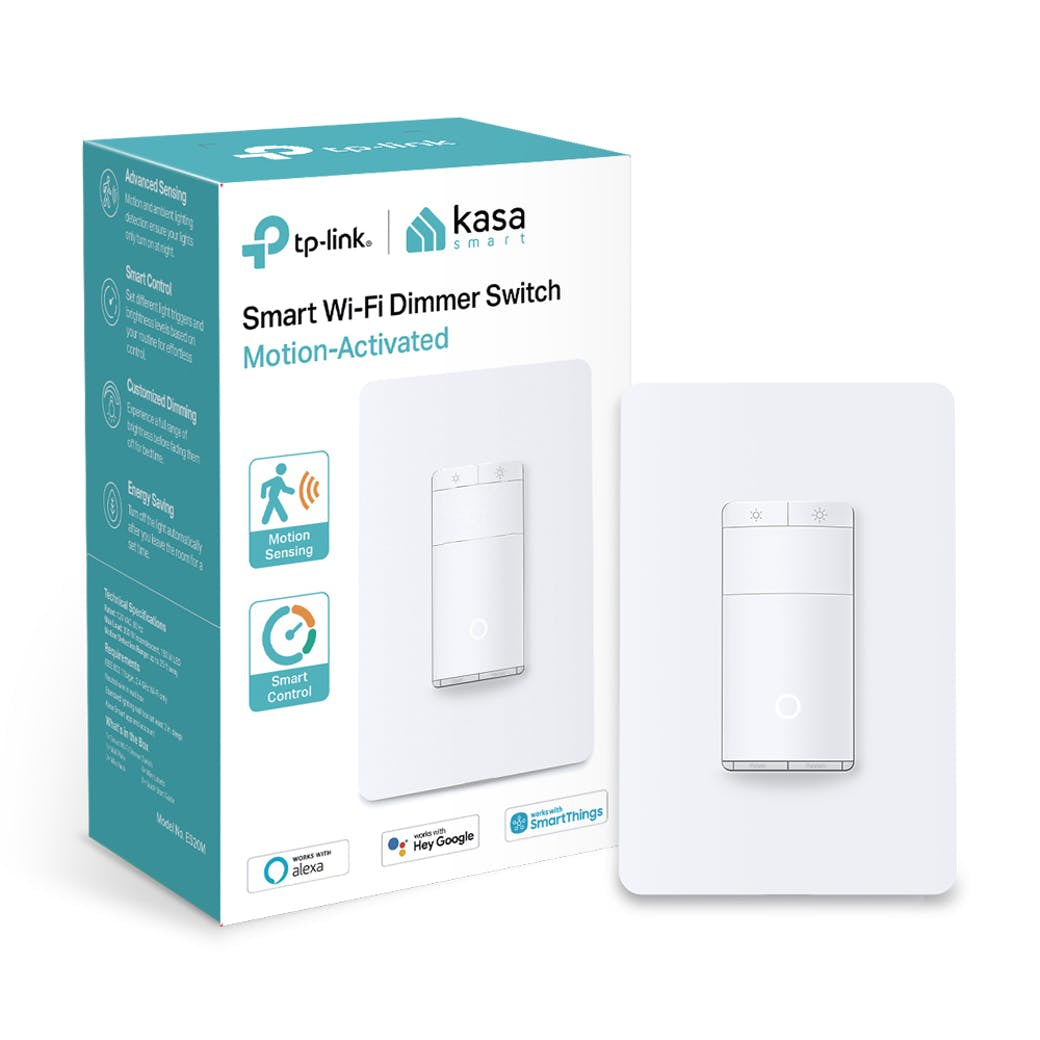 TP-Link KASA SMART WI-FI DIMMER SWITCH, MOTION-ACTIVATED Built-in Dimmer & switch White