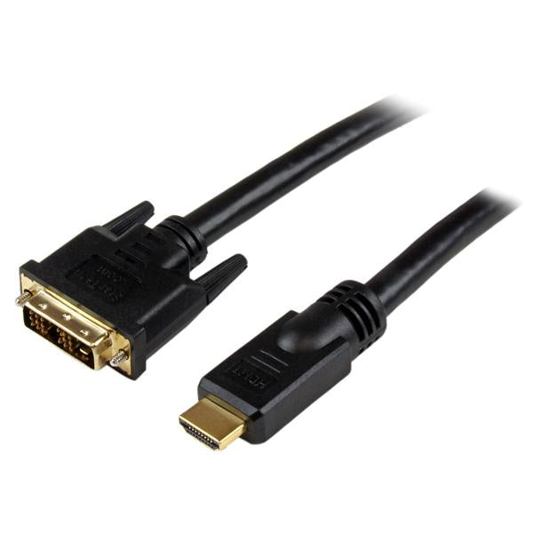 StarTech.com HDMIDVIMM30 video cable adapter 359.8" (9.14 m) HDMI Type A (Standard) DVI-D Black