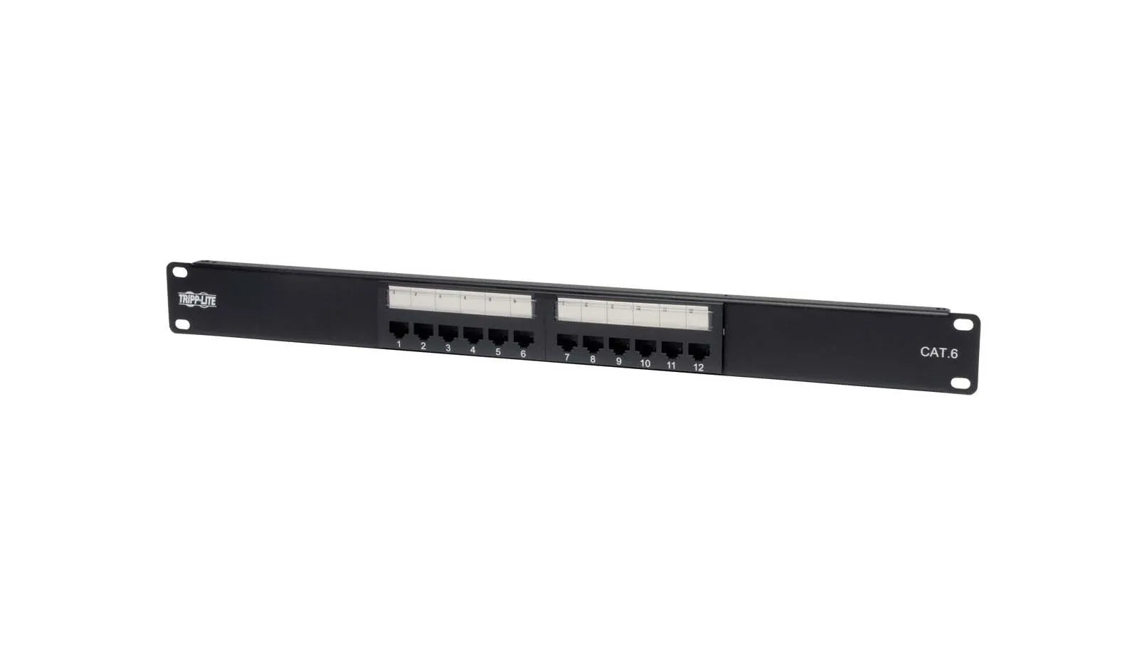 N252-012 - Tripp Lite 12-PORT CAT6 CAT5 PATCH PANEL 568B 110 PUNCH DOWN RACKMOUNT RJ45 1URM TAA