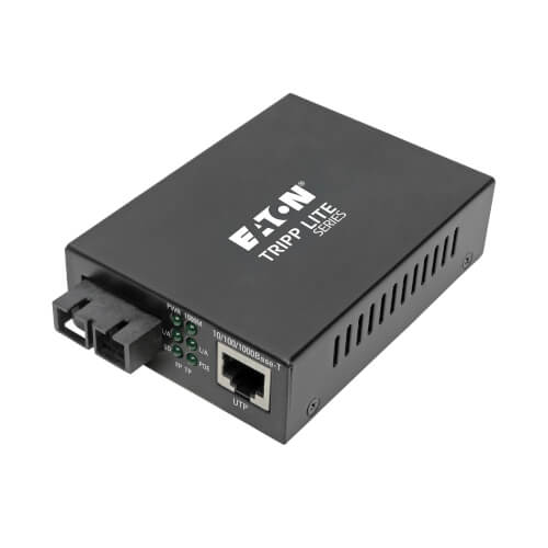 N785P01SCMM1 - Tripp Lite 2 Port SC Multimode Fiber to Gbe Media Converter POE+