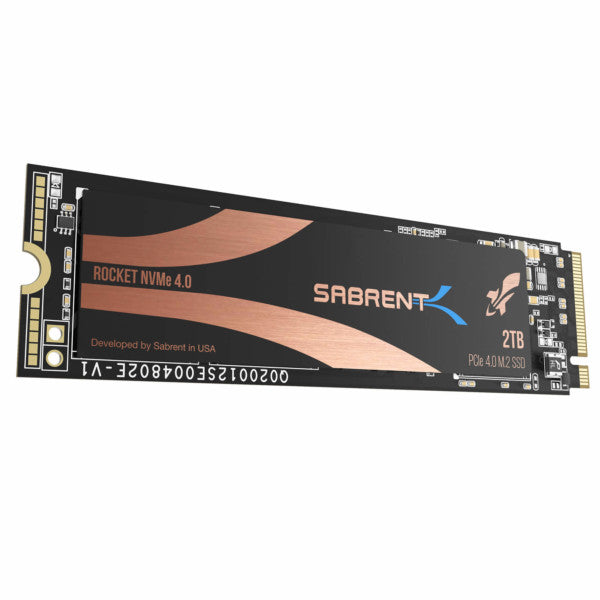 Sabrent SB-ROCKET-NVME4-2TB internal solid state drive M.2 2000 GB PCI Express 4.0 3D TLC NAND NVMe