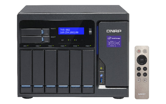 QNAP TVS-882 NAS Tower Ethernet LAN Gray i5-6500