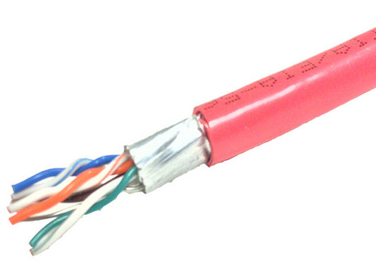 T2404L5EPSH-RD - Weltron 1000FT RED CAT5E 350MHZ SOLID FTP CABLE