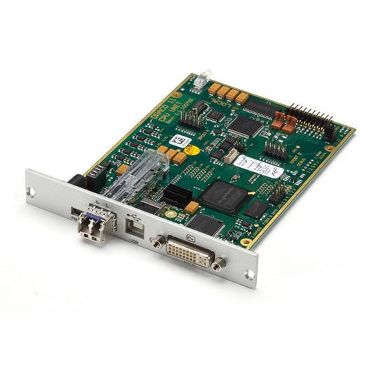 MODULAR KVM EXTENDER TRANSMITTER INTERFACE CARD - DVI-D, USB HID, SINGLE-MODE FI