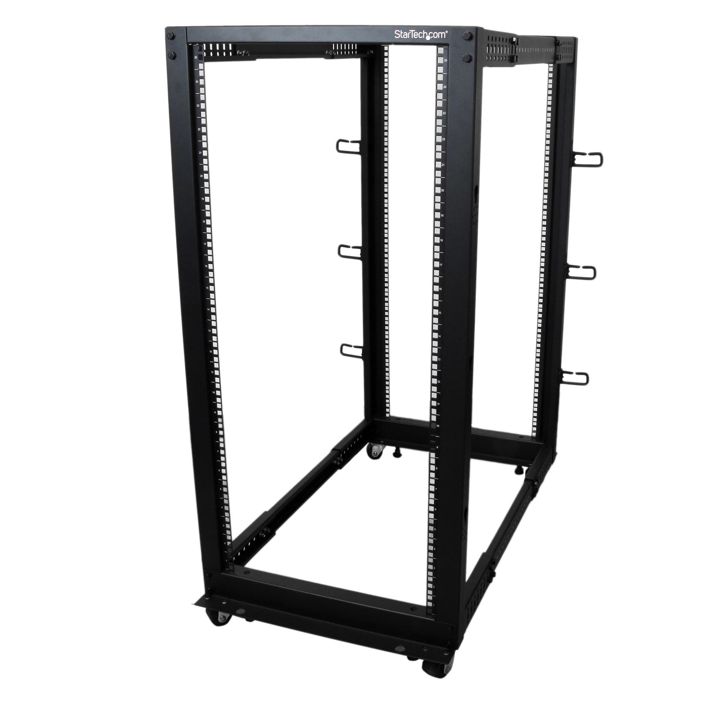 StarTech.com 4POSTRACK25U rack cabinet 25U Freestanding rack Black