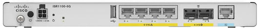 ISR1100 ROUTER, 4 GE LAN/WAN PORTS AND 2 SFP PORTS, 4GB RAM