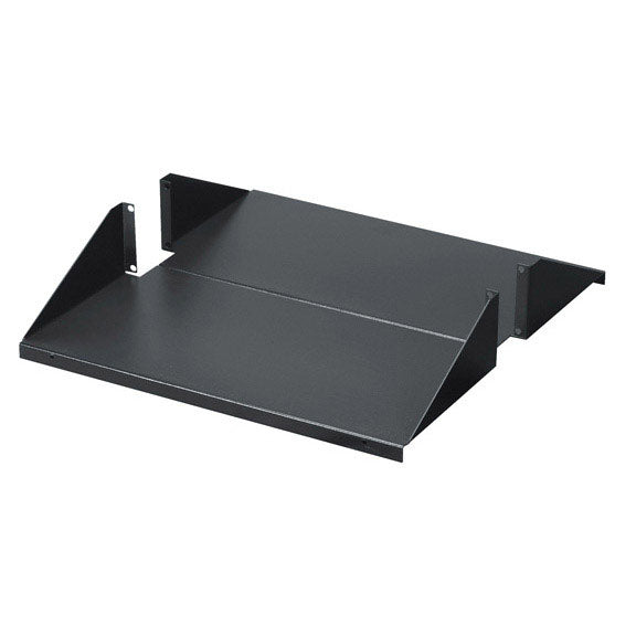 IT RACKMOUNT SOLID SHELF - FIXED, 2U, 19", 10"D, 4-POINT MOUNTING, 200-LB. CAPAC