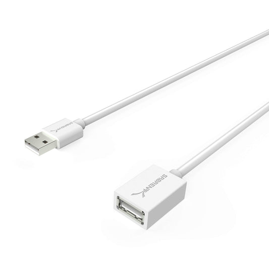 Sabrent CB-206W-PK50 USB cable 236.2" (6 m) USB 2.0 USB A White