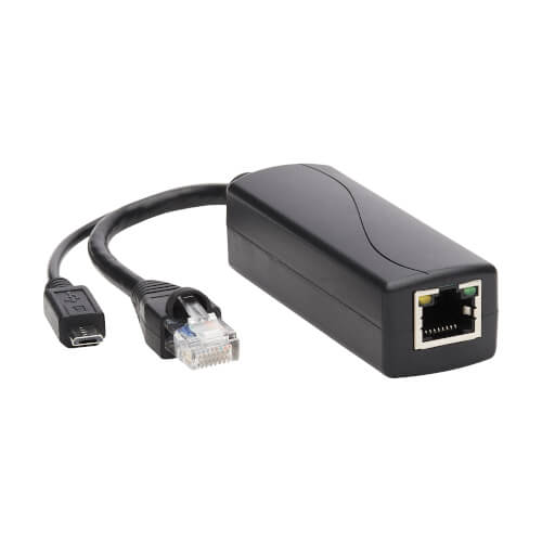NPOESPLG5VMU - Tripp Lite PoE to USB Micro-B and RJ45 Active Splitter