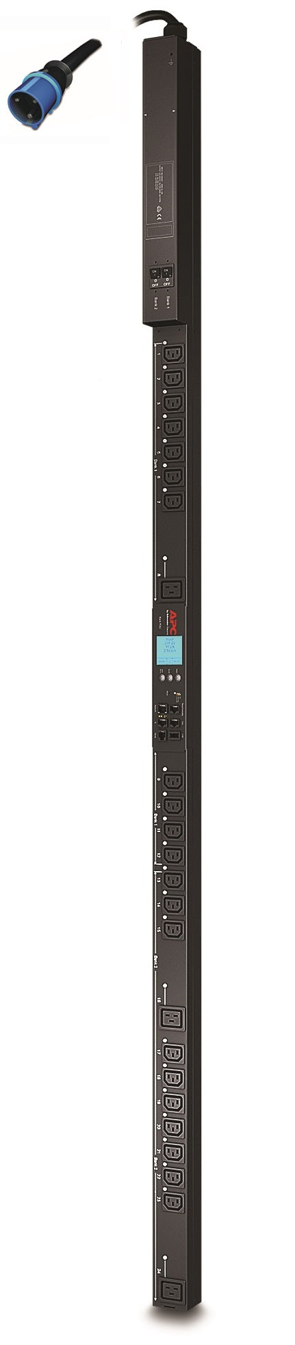 APC Switched Rack PDU power distribution unit (PDU) 24 AC outlet(s) 0U Black