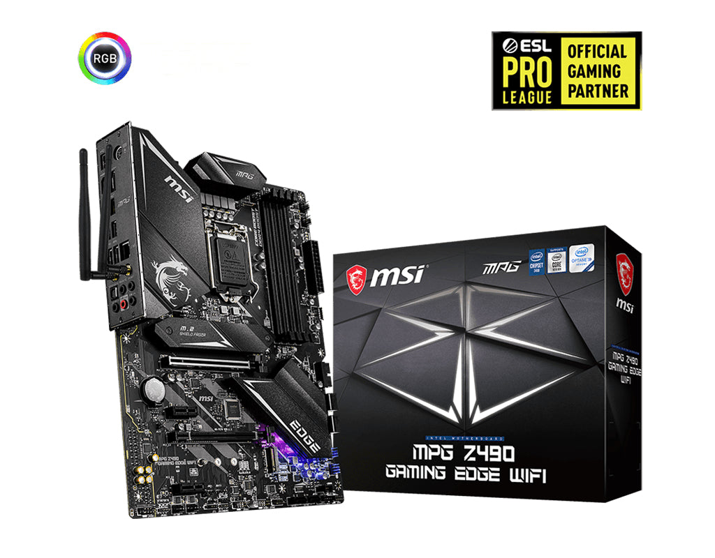 MSI MPG Z490 GAMING EDGE WIFI motherboard Intel Z490 LGA 1200 ATX