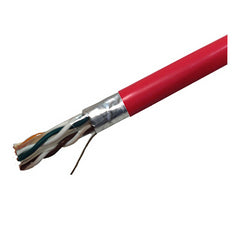 T2404L6SH-RD - Weltron 1000FT RED CAT6 550MHZ SOLID FTP CABLE C