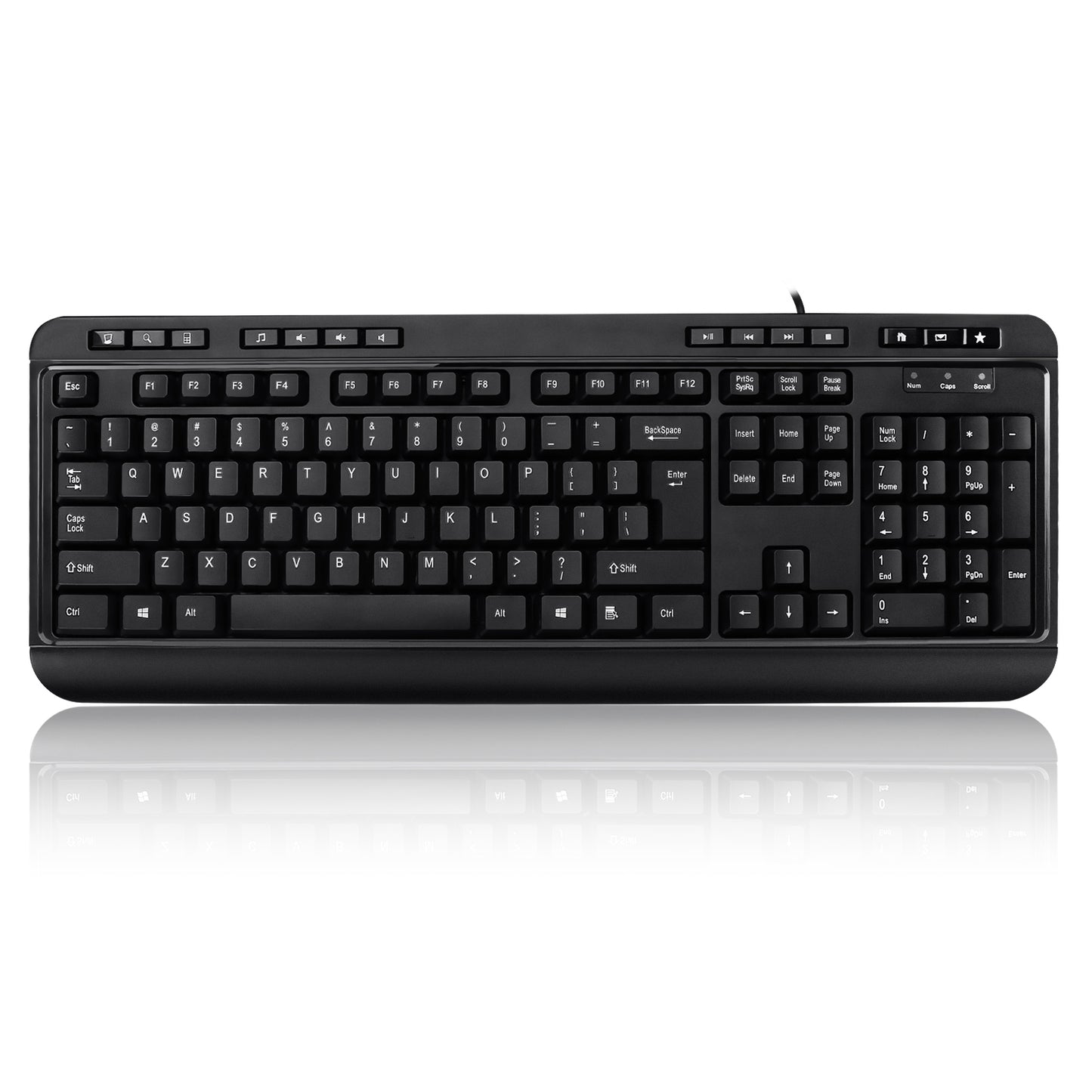 AKB-132HB - Adesso DESKTOP MULTIMEDIA USB KEYBOARD WITH BUILTIN 3 PORTS USB HUB CONVENIENT