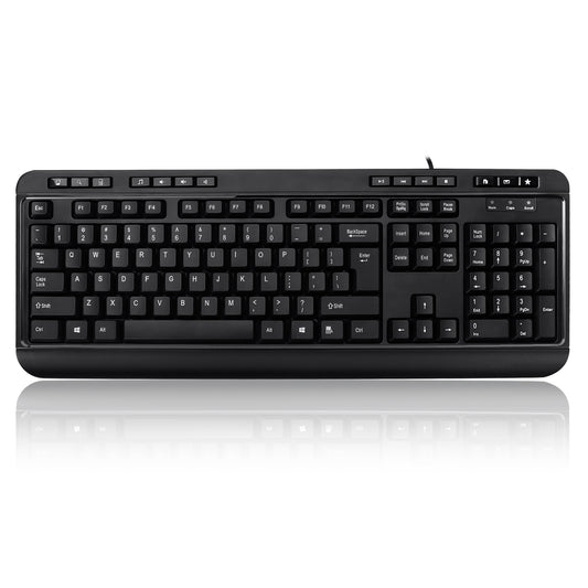 AKB-132HB - Adesso DESKTOP MULTIMEDIA USB KEYBOARD WITH BUILTIN 3 PORTS USB HUB CONVENIENT