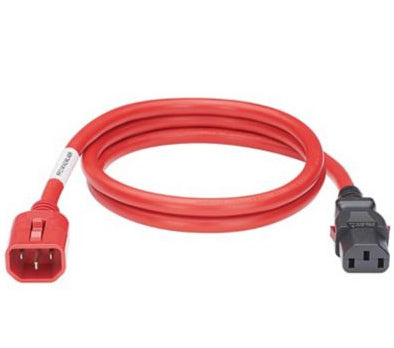 Panduit LPCA01X power cable Red 23.6" (0.6 m) C14 coupler C13 coupler