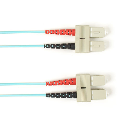 Black Box FOCMR50-002M-SCSC-AQ fiber optic cable 78.7" (2 m) SC OFNR OM2 Aqua color