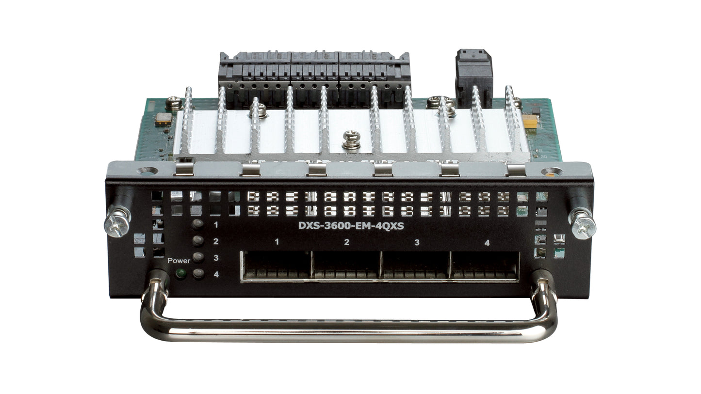 10 GIGABIT SWITCHES L2/L3.. 4-PORT 40GBE QSFP+ EXP MODULE. LIFETIME WARRANTY.