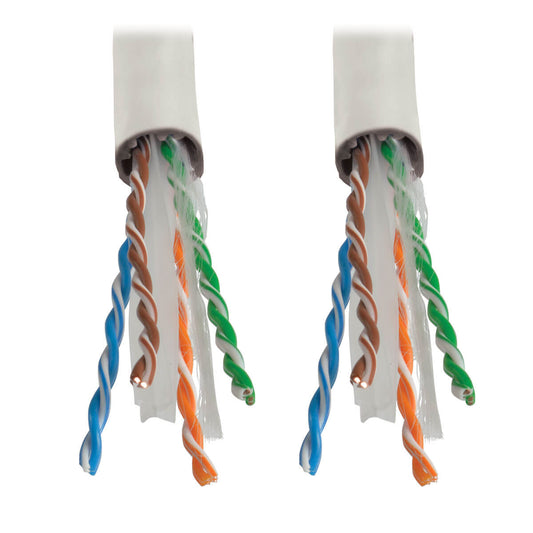 Tripp Lite N224-01K-WH networking cable White 12000" (304.8 m) Cat6 U/UTP (UTP)