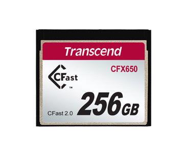 TS256GCFX650 - Transcend 256GB CFAST 2.0 SATA III TURBO MLC, WIDE OPERATING TEMPERATURE -5C - 70C, ANTI-V