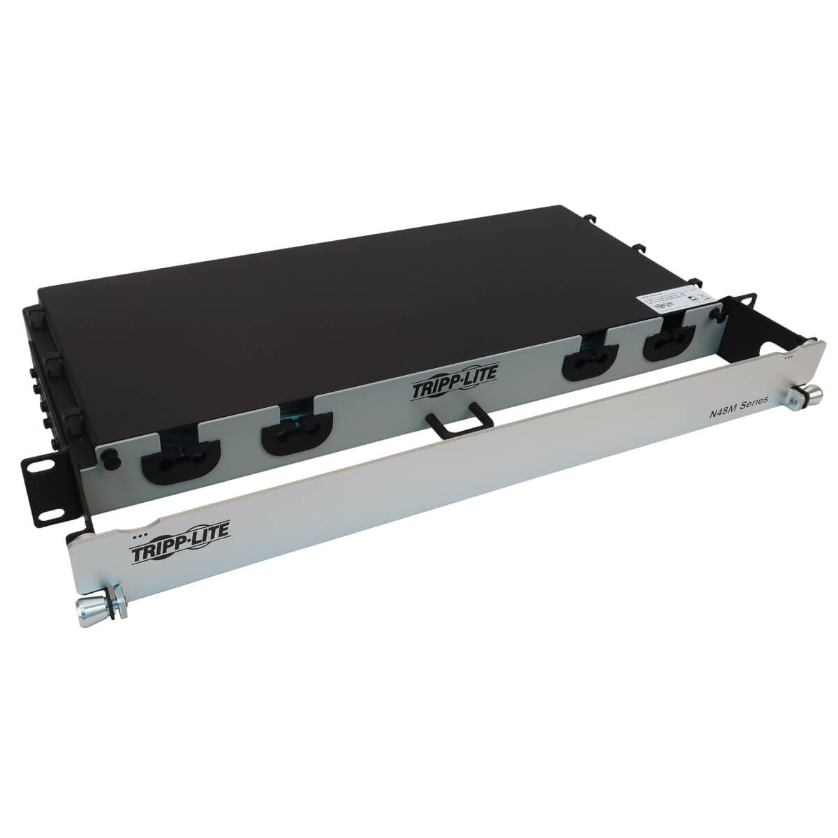 PRELOADED FIBER PANEL 1U 2X12F MTP/MPO-P