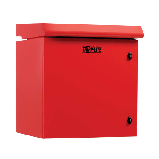 INDUSTRIAL WALLMOUNT RACK ENCLOSURE W LOCK 12U 23IN NEMA 3R RED