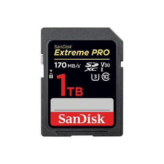 SANDISK EXTREME PRO SDXC MEMORY CARD, 1TB, UHS-I, UP TO 170MB/S READ SPEEDSUHS-I