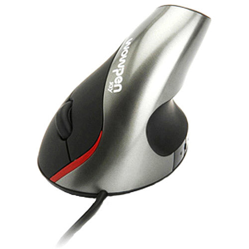 WP-012-S-E - Ergoguys WOW JOY SILVER ERGONOMIC VERTICAL MOUSE