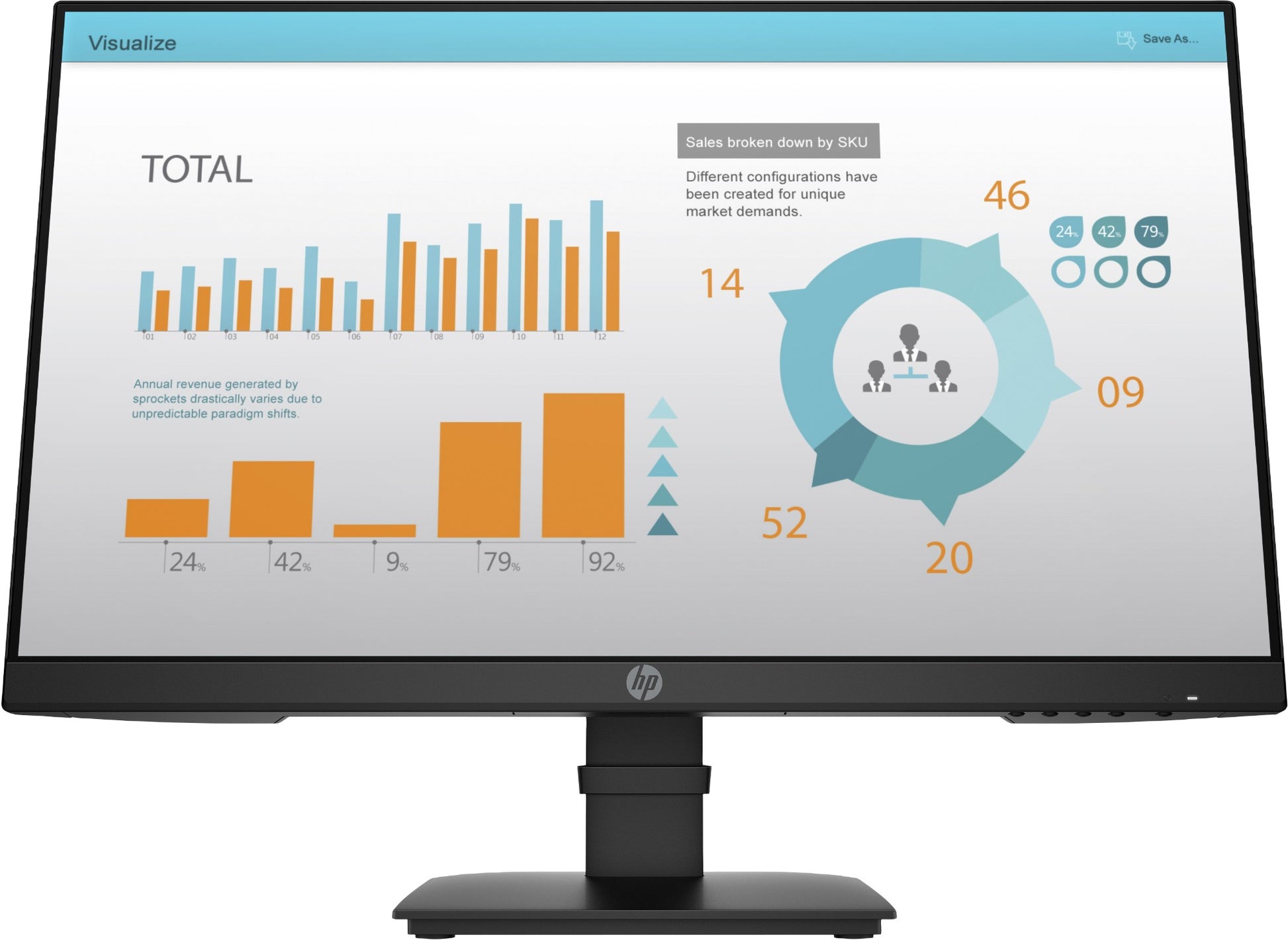 MANUFACTURER RENEWED HP P24 G4 FHD MONITOR RFRBD REFURB-RECERT