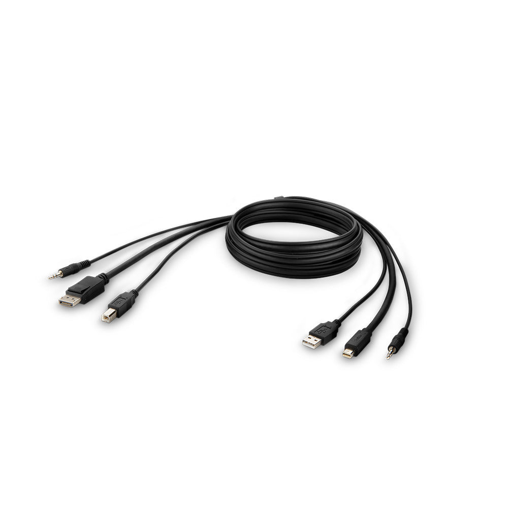 Belkin F1DN1CCBL-MP6t KVM cable Black 70.9" (1.8 m)