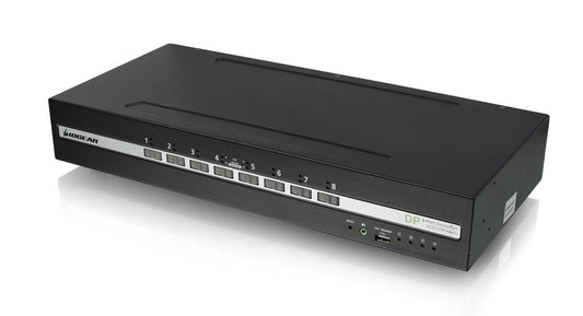 GCS1428TAA4C - iogear 8-PORT DUAL VIEW DISPLAYPORT PP4.0 SECURE KVM SWITCH W/AUDIO, CAC, TAA