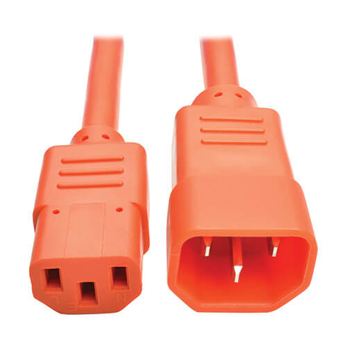 17536 - C2G 3FT C14 TO C13 14/3 SJT ORANGE