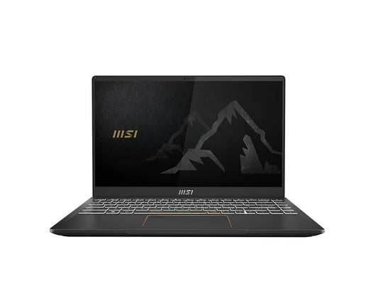 MSI Summit E14 A11SCS-088 i7-1185G7 Notebook 14" 4K Ultra HD IntelÂ® Coreâ„¢ i7 16 GB LPDDR4x-SDRAM 1000 GB SSD NVIDIA GeForce GTX 1650 Ti Max-Q Wi-Fi 6 (802.11ax) Windows 10 Pro Black