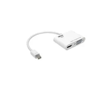 P137-06N-HV-V2W - Tripp Lite 6IN MINI DISPLAYPORT TO HDMI VGA 4K ADAPTER CONVERTER CABLE MDP TO HDMI VGA 6INC