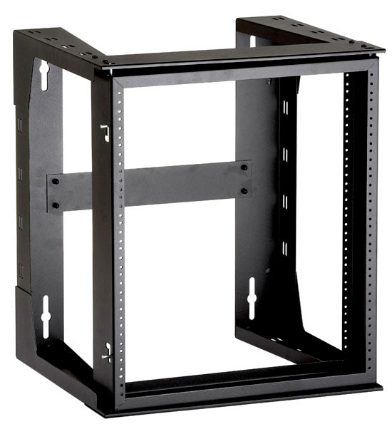 WALLMOUNT RACK - 12U, 12-24, TAPPED RAILS HOLES, 75-LB. CAPACITY, GSA, TAA