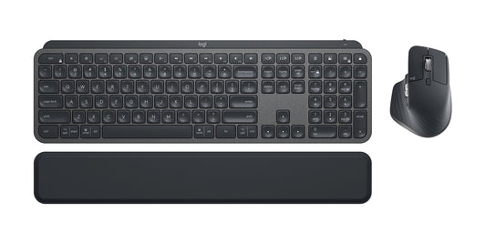 Logitech MX Keys Combo for Business keyboard Mouse included RF Wireless + Bluetooth QWERTY US English Graphite