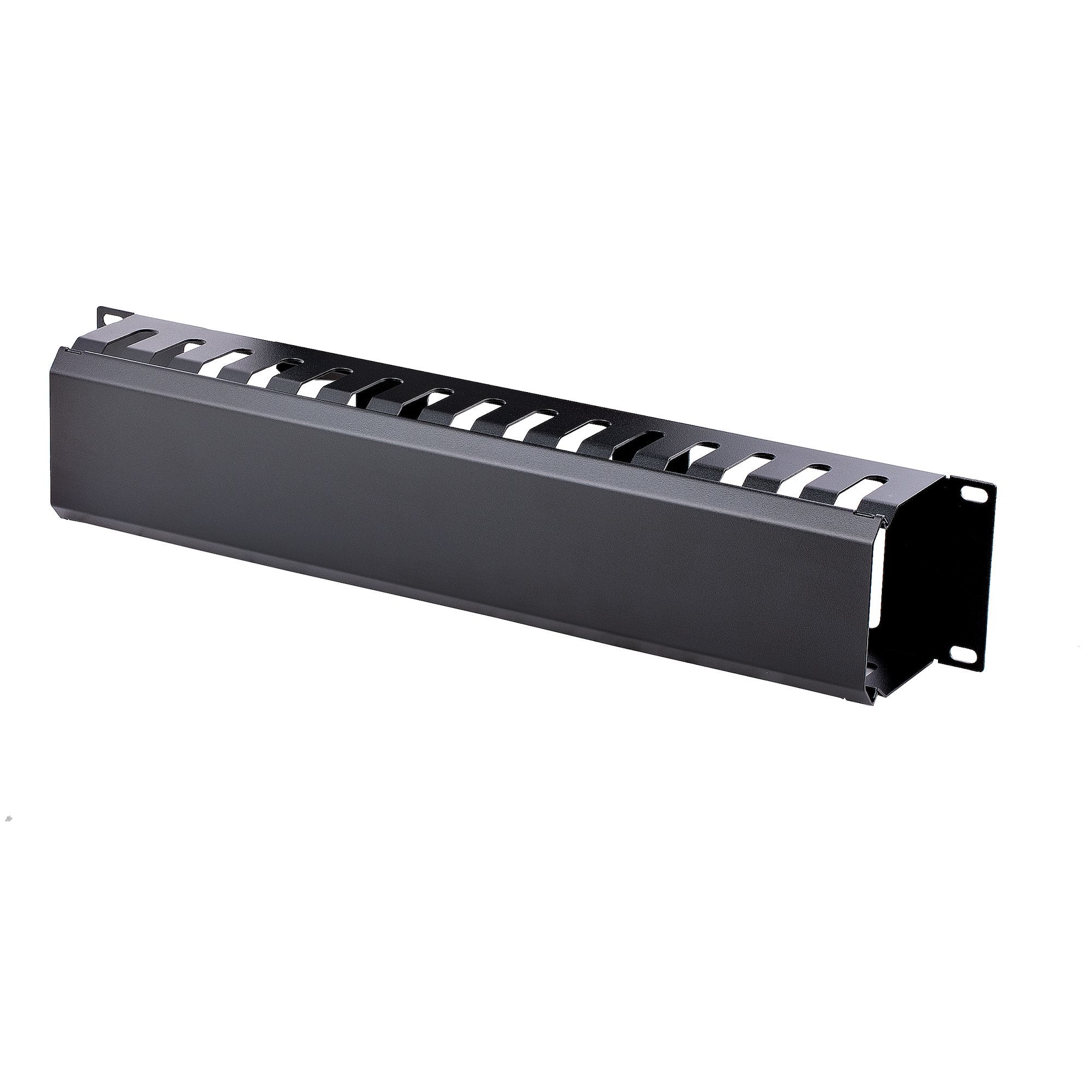 2U HORIZONTAL FINGER DUCT RACK CABLE MANAGEMENT PANEL WITH COVER ...